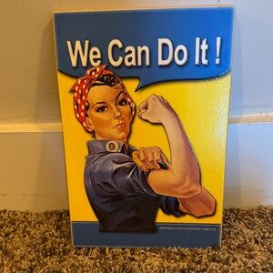 We Can Do It! Vintage Style glossy Sign